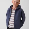 Felpa con cappuccio e zip per bambini Vintagesoft dal taglio comodo