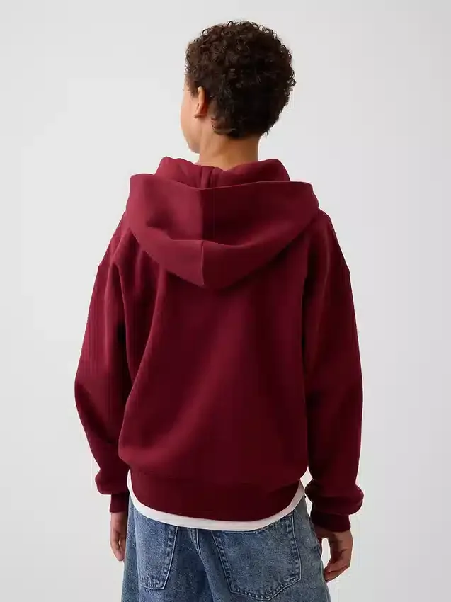 Felpa con cappuccio e zip per bambini Vintagesoft dal taglio comodo