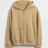 Felpa con cappuccio e zip per bambini Vintagesoft dal taglio comodo