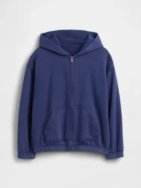 Felpa con cappuccio e zip per bambini Vintagesoft dal taglio comodo