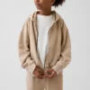Felpa con cappuccio e zip per bambini Vintagesoft dal taglio comodo