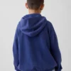 Felpa con cappuccio e zip per bambini Vintagesoft dal taglio comodo
