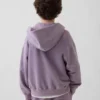 Felpa con cappuccio e zip per bambini Vintagesoft dal taglio comodo