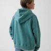 Felpa con cappuccio e zip per bambini Vintagesoft dal taglio comodo