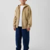 Felpa con cappuccio e zip per bambini Vintagesoft dal taglio comodo