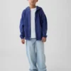 Felpa con cappuccio e zip per bambini Vintagesoft dal taglio comodo