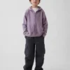 Felpa con cappuccio e zip per bambini Vintagesoft dal taglio comodo