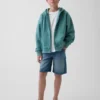 Felpa con cappuccio e zip per bambini Vintagesoft dal taglio comodo