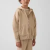 Felpa con cappuccio e zip per bambini Vintagesoft dal taglio comodo