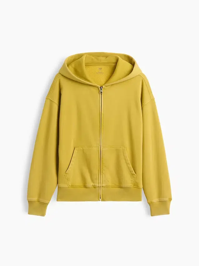 Felpa con cappuccio e zip per bambini Vintagesoft dal taglio comodo