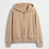 Felpa con cappuccio e zip per bambini Vintagesoft dal taglio comodo