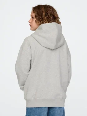 Felpa con cappuccio e zip per bambini Vintagesoft Logo