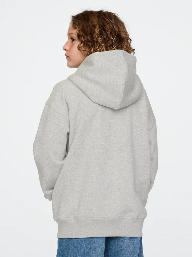 Felpa con cappuccio e zip per bambini Vintagesoft Logo
