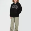 Felpa con cappuccio e zip per bambini Vintagesoft Logo