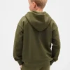 Felpa con cappuccio e zip per bambini Vintagesoft Logo
