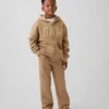 Felpa con cappuccio e zip per bambini Vintagesoft Logo