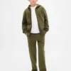 Felpa con cappuccio e zip per bambini Vintagesoft Logo