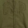 Felpa con cappuccio e zip per bambini Vintagesoft Logo
