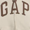 Felpa con cappuccio e zip per bambini Vintagesoft Logo
