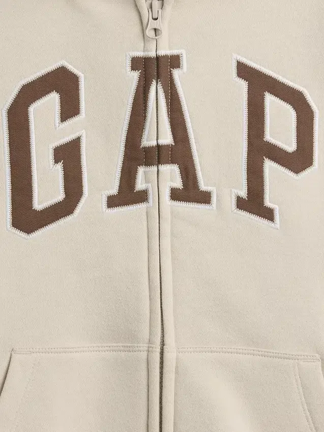Felpa con cappuccio e zip per bambini Vintagesoft Logo
