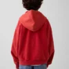 Felpa con cappuccio e zip per bambini Vintagesoft Relaxed Logo