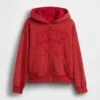 Felpa con cappuccio e zip per bambini Vintagesoft Relaxed Logo