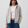 Felpa con cappuccio e zip Vintagesoft