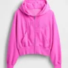 Felpa con cappuccio e zip Vintagesoft 1969 Logo