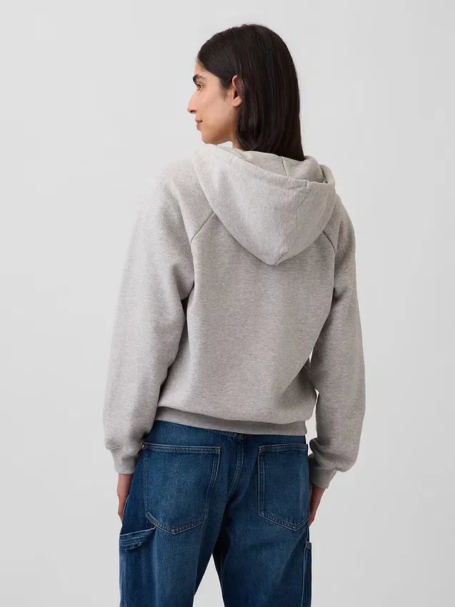 Felpa con cappuccio e zip Vintagesoft
