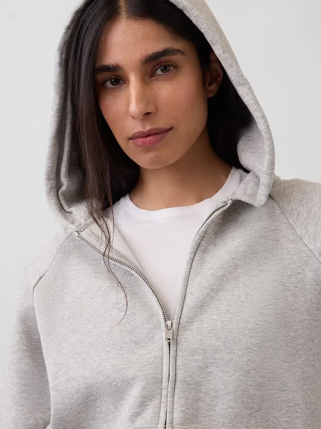 Felpa con cappuccio e zip Vintagesoft