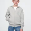 Felpa con cappuccio e zip Vintagesoft per bambini