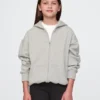 Felpa con cappuccio e zip Vintagesoft per bambini