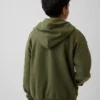 Felpa con cappuccio e zip Vintagesoft per bambini
