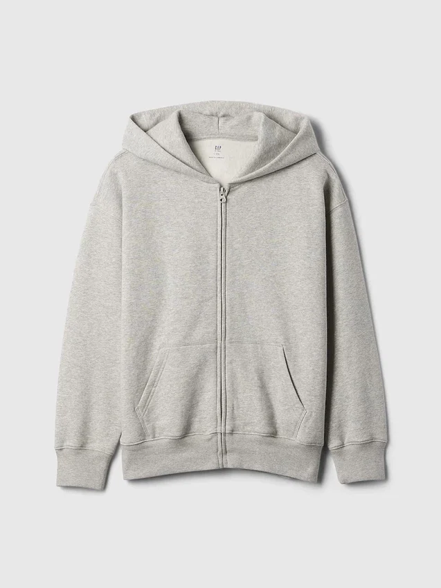 Felpa con cappuccio e zip Vintagesoft per bambini
