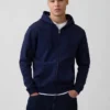 Felpa con cappuccio e zip Vintagesoft Relaxed per adulti