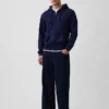 Felpa con cappuccio e zip Vintagesoft Relaxed per adulti