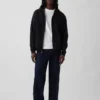 Felpa con cappuccio e zip Vintagesoft Relaxed per adulti