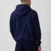 Felpa con cappuccio e zip Vintagesoft Relaxed per adulti