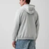 Felpa con cappuccio e zip Vintagesoft Relaxed per adulti