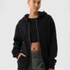 Felpa con cappuccio e zip Vintagesoft Relaxed per adulti