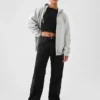 Felpa con cappuccio e zip Vintagesoft Relaxed per adulti
