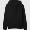 Felpa con cappuccio e zip Vintagesoft Relaxed per adulti