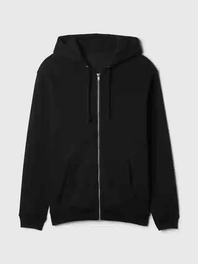 Felpa con cappuccio e zip Vintagesoft Relaxed per adulti