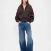 Felpa con cappuccio e zip Vintagesoft Wedge