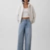 Felpa con cappuccio e zip Vintagesoft Wedge