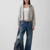 Felpa con cappuccio e zip Vintagesoft Wedge
