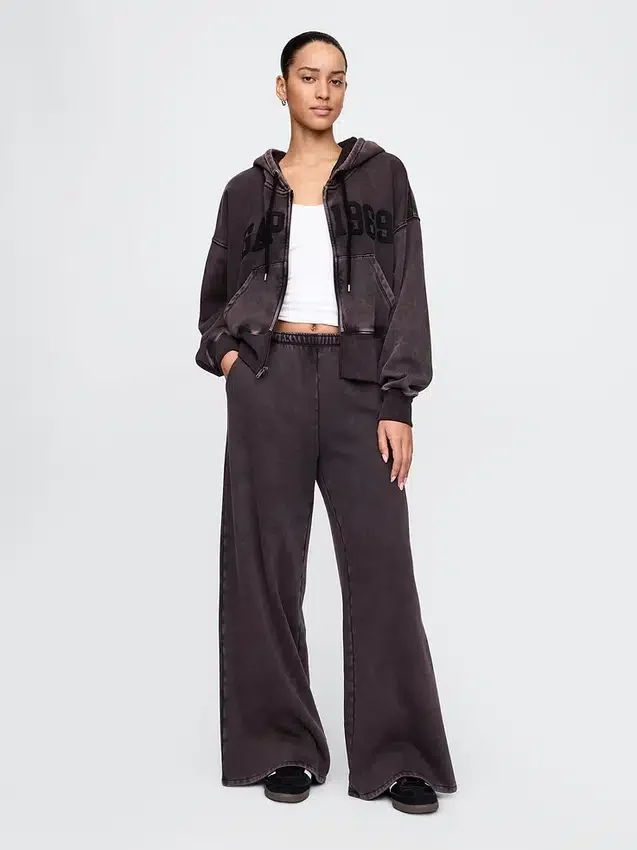 Felpa con cappuccio e zip Vintagesoft Wedge