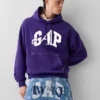 Felpa con cappuccio GAP × Awake Ny in tessuto pesante oversize con logo