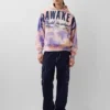 Felpa con cappuccio GAP × Awake Ny in tessuto pesante oversize con logo