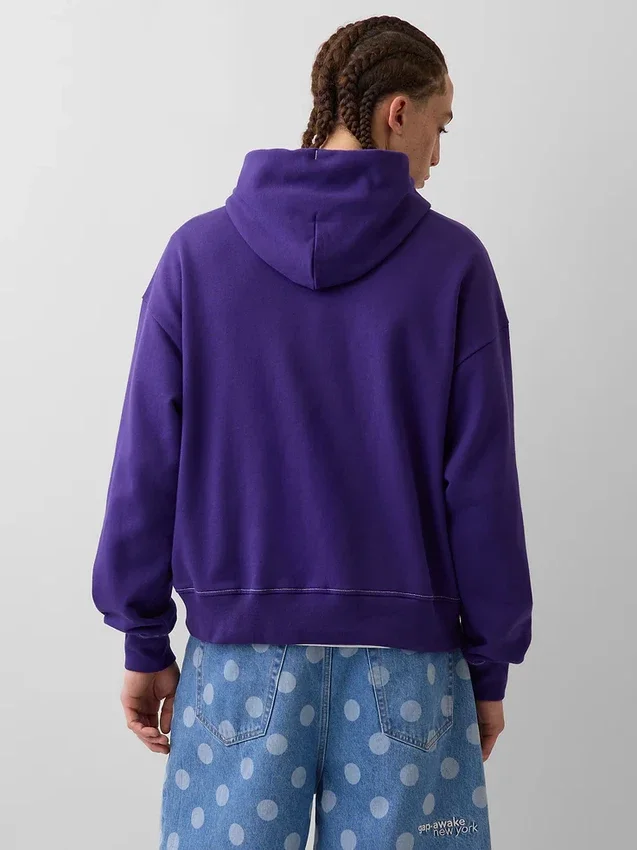 Felpa con cappuccio GAP × Awake Ny in tessuto pesante oversize con logo